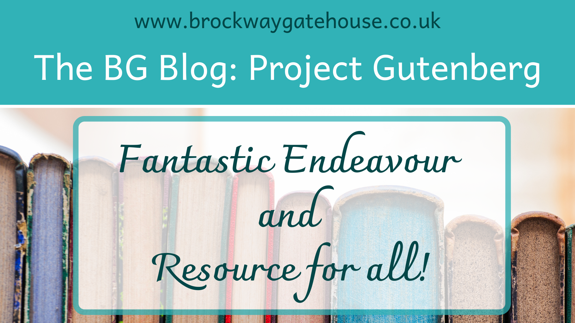 Project Gutenberg: Fantastic Endeavour and Resource for all!